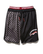 Limited Edition GREY CHECKERED SPLIT CORTO SWIM TRUNKS