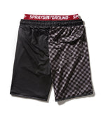 Limited Edition GREY CHECKERED SPLIT CORTO SWIM TRUNKS