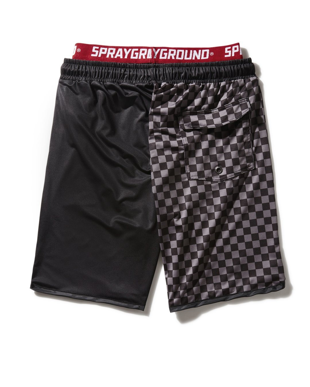 Limited Edition GREY CHECKERED SPLIT CORTO SWIM TRUNKS