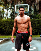 Limited Edition GREY CHECKERED SPLIT CORTO SWIM TRUNKS