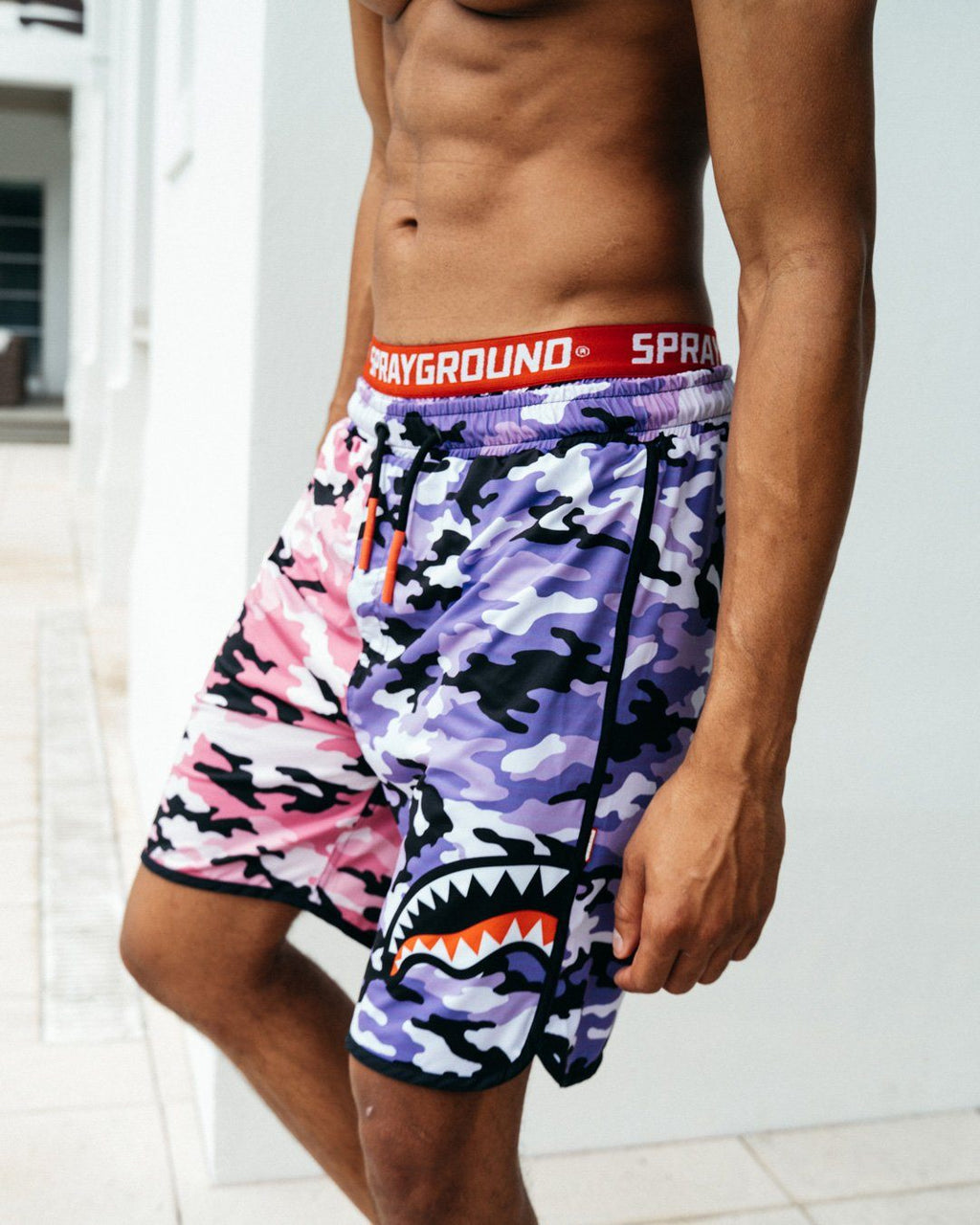 Limited Edition SPLIT CAMO CORTO SWIM TRUNKS