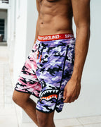Limited Edition SPLIT CAMO CORTO SWIM TRUNKS