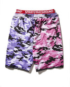 Limited Edition SPLIT CAMO CORTO SWIM TRUNKS