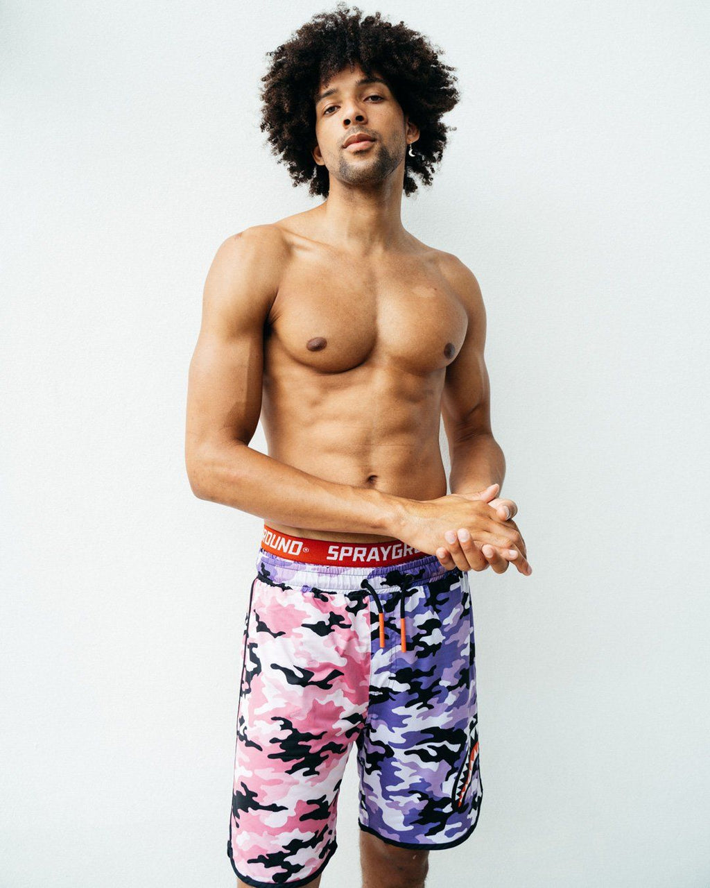 Limited Edition SPLIT CAMO CORTO SWIM TRUNKS
