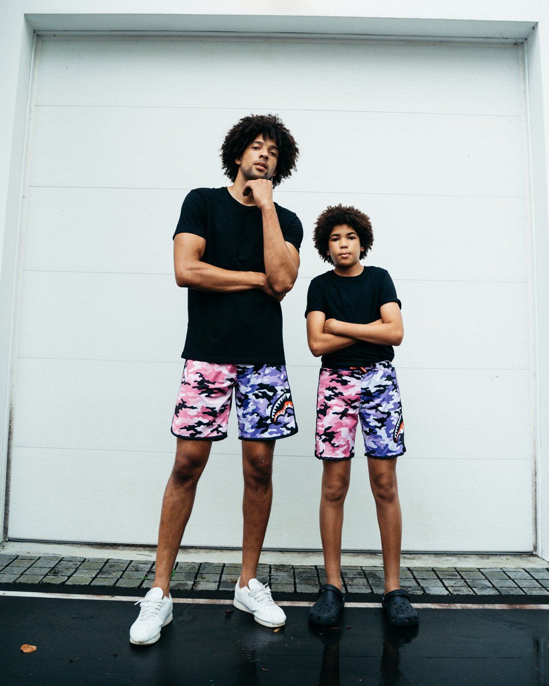 Limited Edition SPLIT CAMO CORTO SWIM TRUNKS