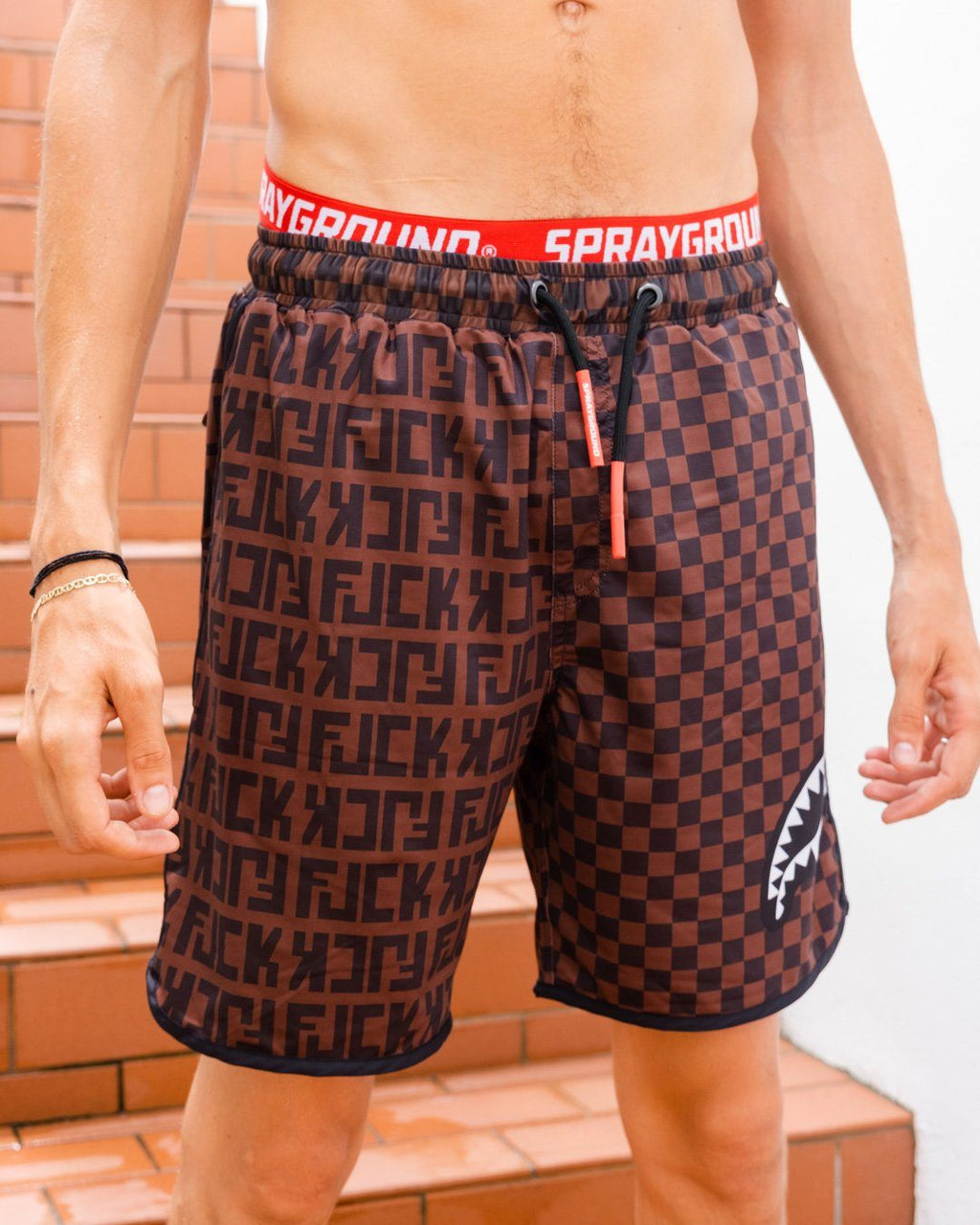 Limited Edition OFFENDED SPLIT THE CHECK CORTO SWIM TRUNKS