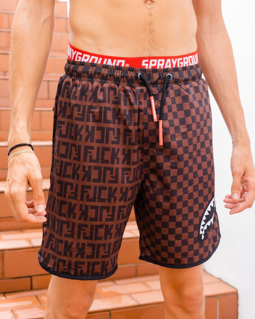 Limited Edition OFFENDED SPLIT THE CHECK CORTO SWIM TRUNKS