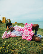 Limited Edition FURZILLA SHARK PINK CHECK MONEYBEAR BACKPACK