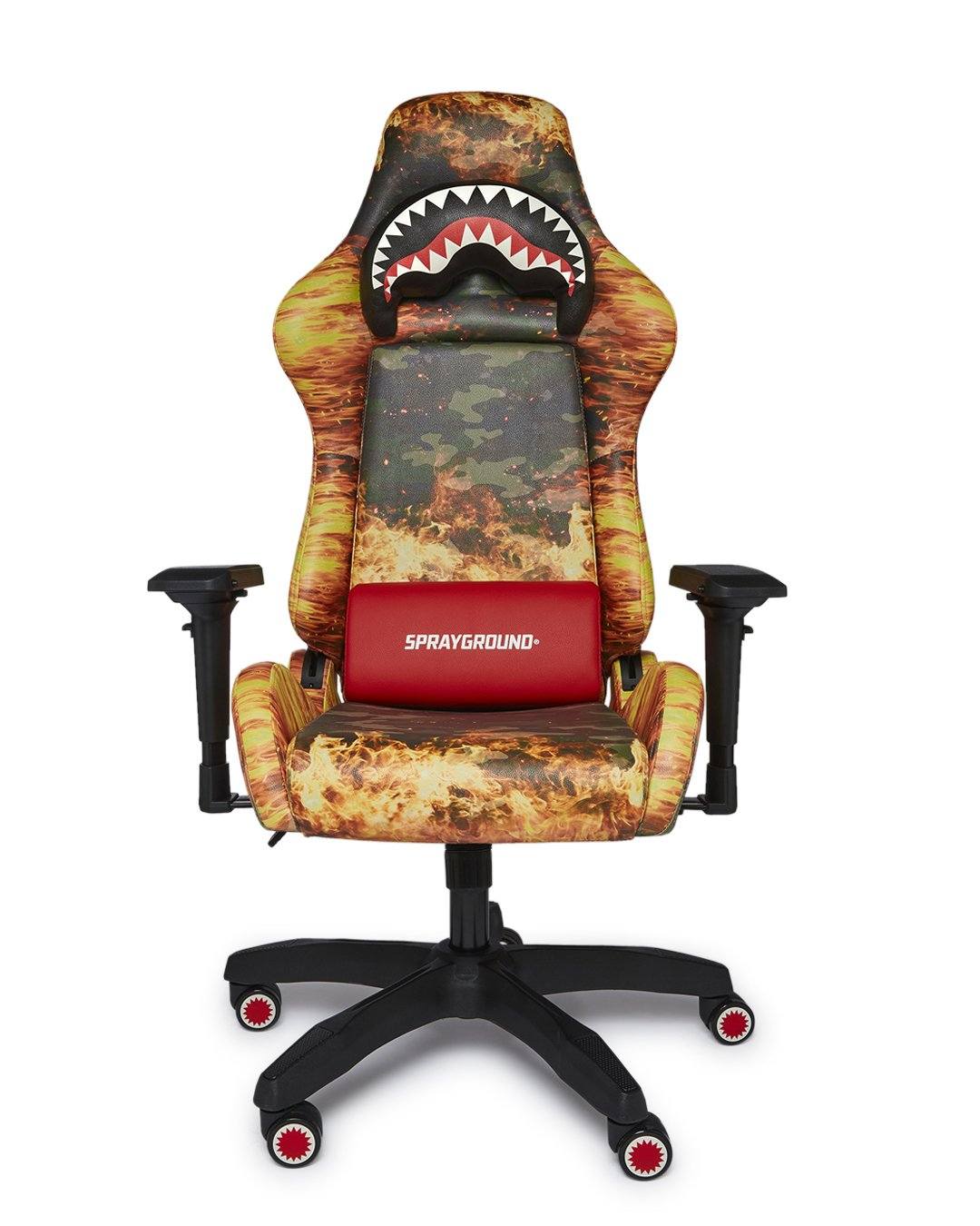 Limited Edition FIRE CAMO GAMING CHAIR - SUPER RARE