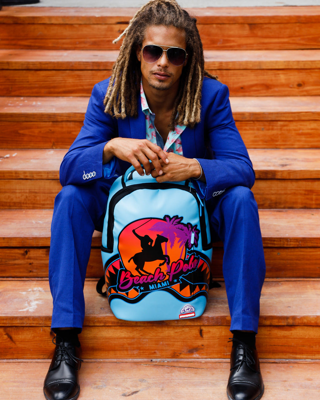 Limited Edition MIAMI BEACH POLO COLLAB BACKPACK DLXV-SKY
