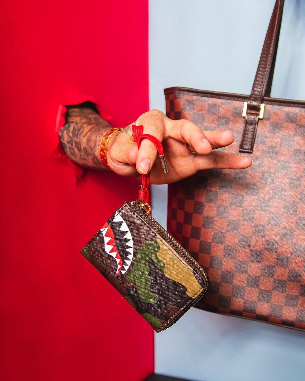 Limited Edition CHECKS IN CAMOFLAUGE WALLET