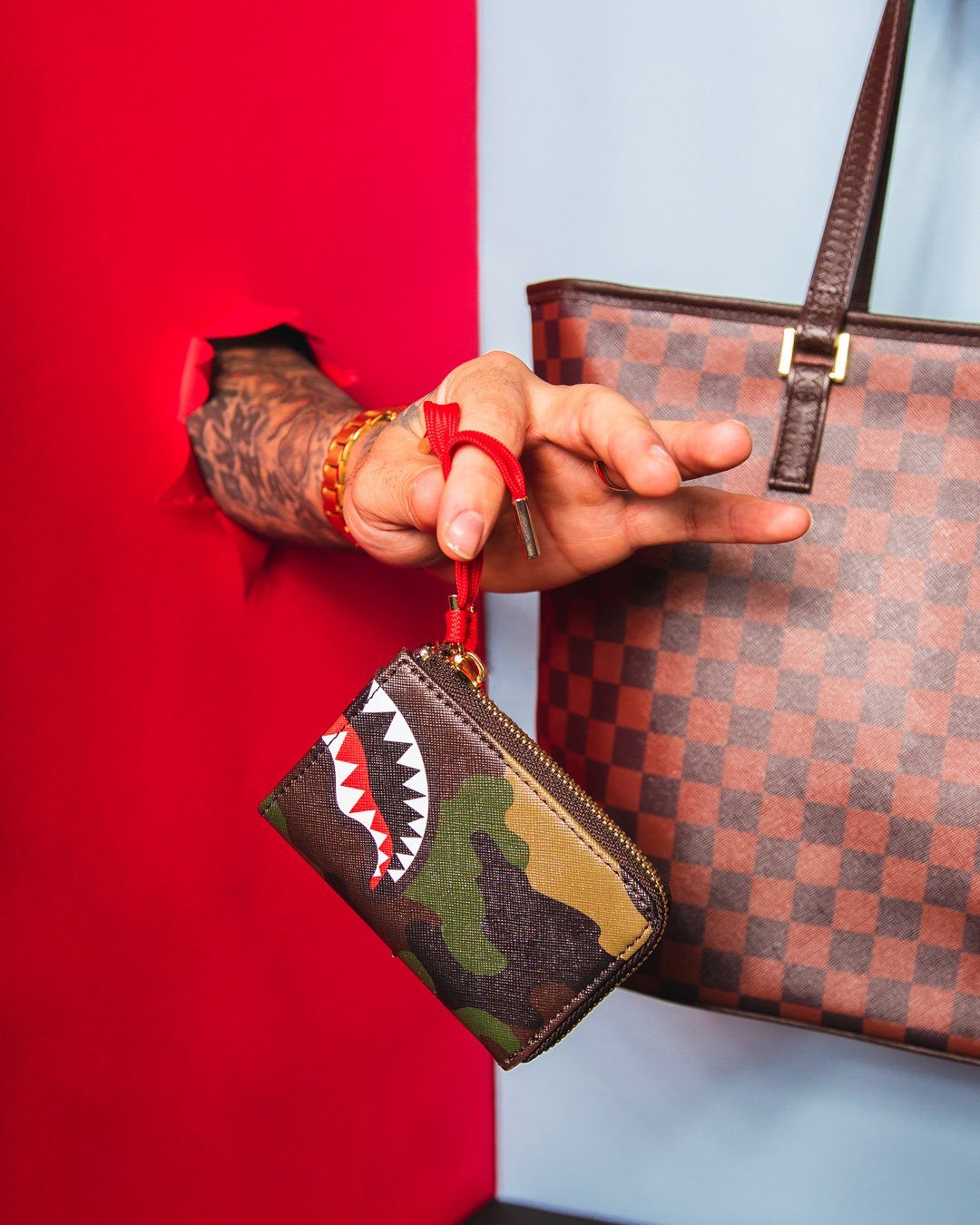 Limited Edition CHECKS IN CAMOFLAUGE WALLET