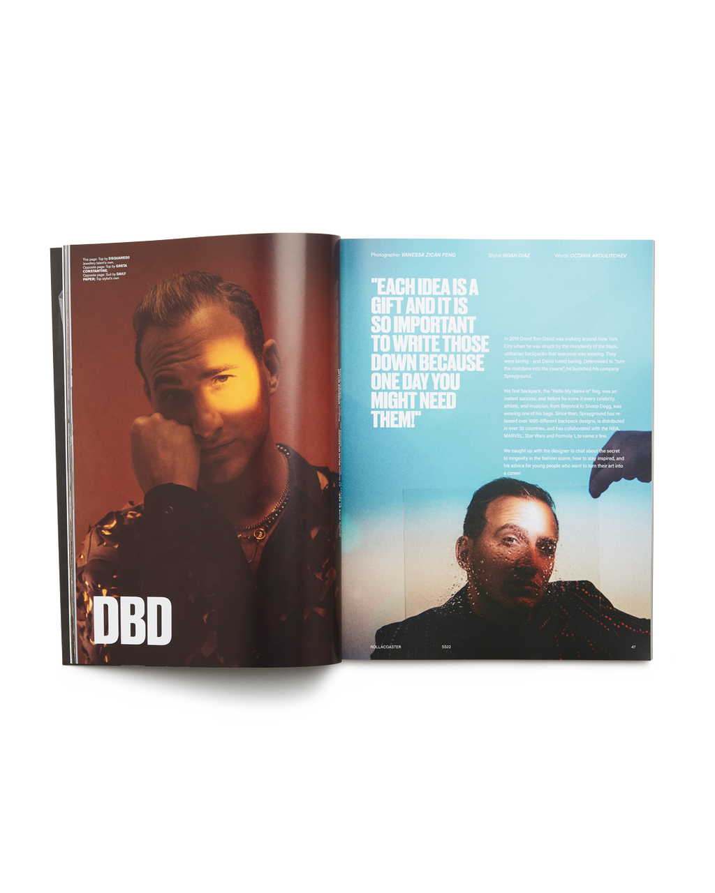 Limited Edition ROLLACOASTER MAGAZINE DBD INTERVIEW COVER LIMITED EDITION UK PRINT