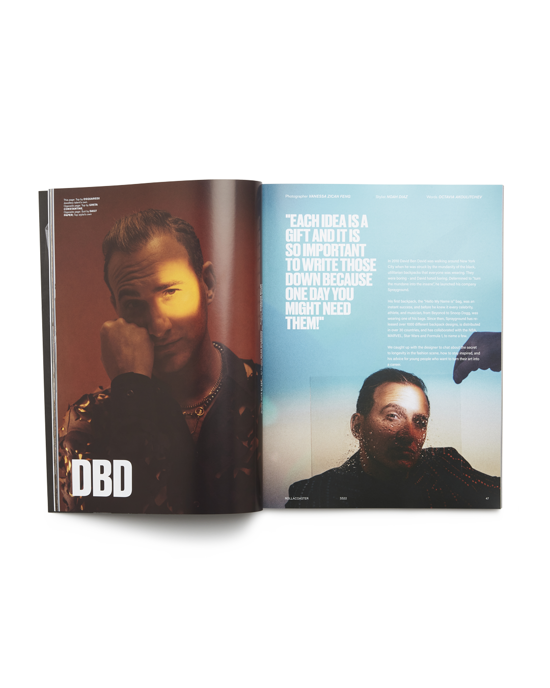 Limited Edition ROLLACOASTER MAGAZINE DBD INTERVIEW COVER LIMITED EDITION UK PRINT