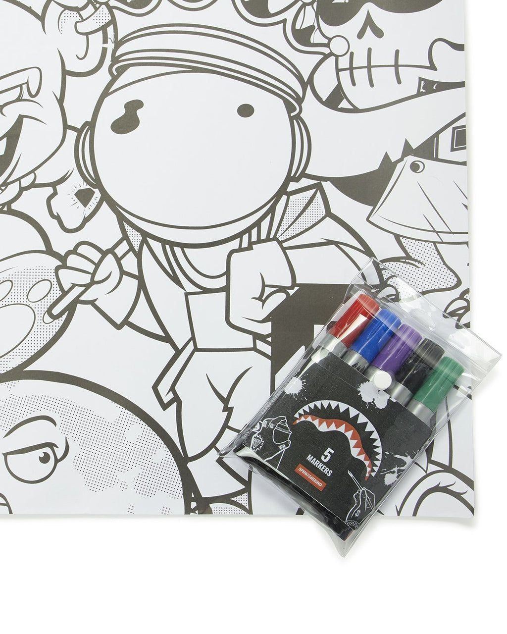 Limited Edition SPRAYGROUND HUGE COLORING POSTER 39x27 & MARKERS INCLUDED