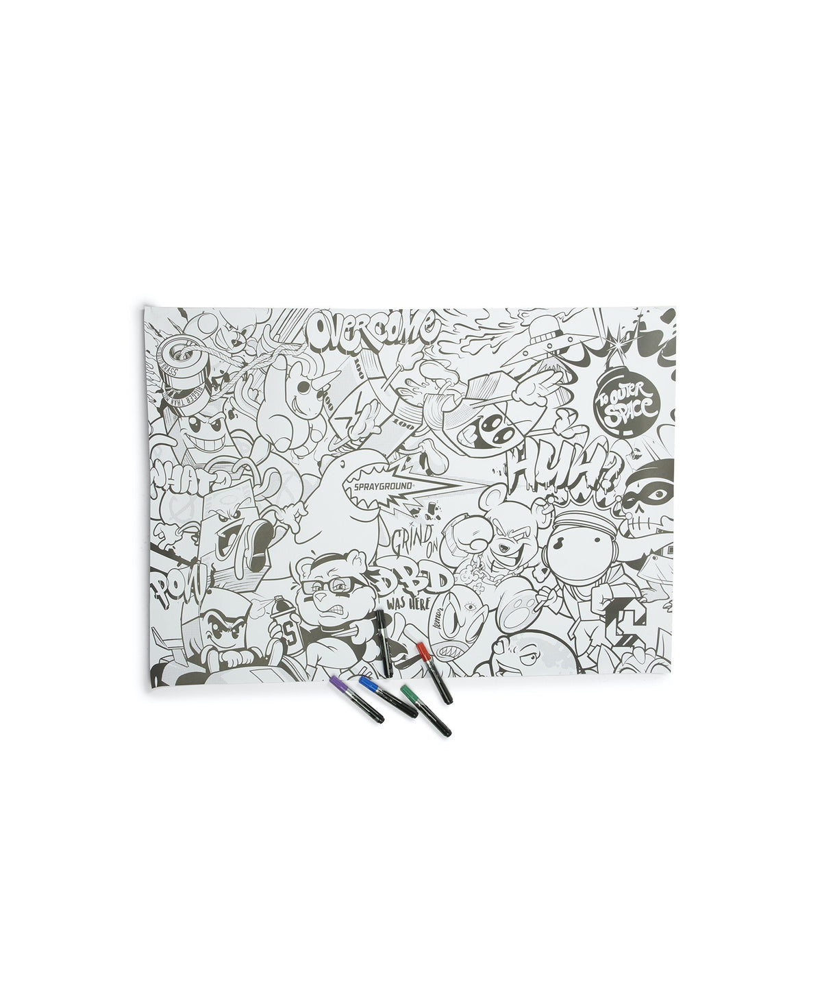 Limited Edition SPRAYGROUND HUGE COLORING POSTER 39x27 & MARKERS INCLUDED