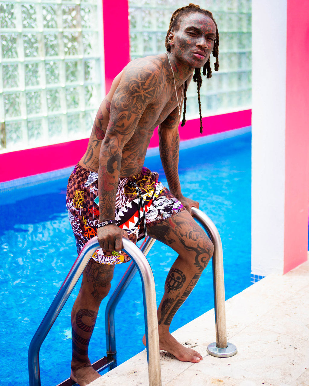 Limited Edition SHARKS IN PARIS JETSKI SWIM TRUNKS