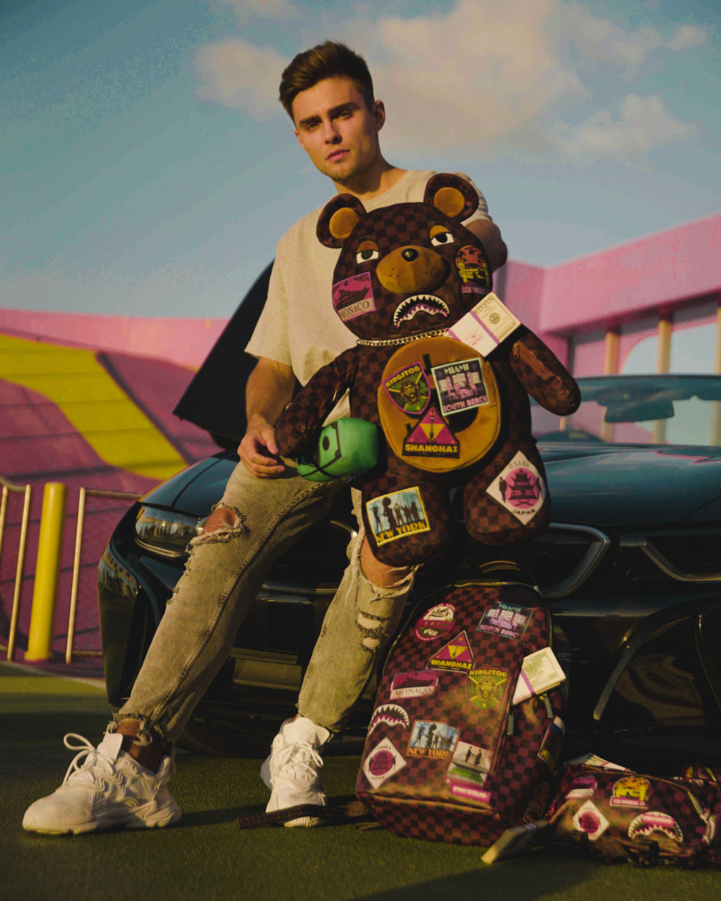 Limited Edition GLOBAL MOGUL MONEYBEAR TEDDYBEAR BACKPACK