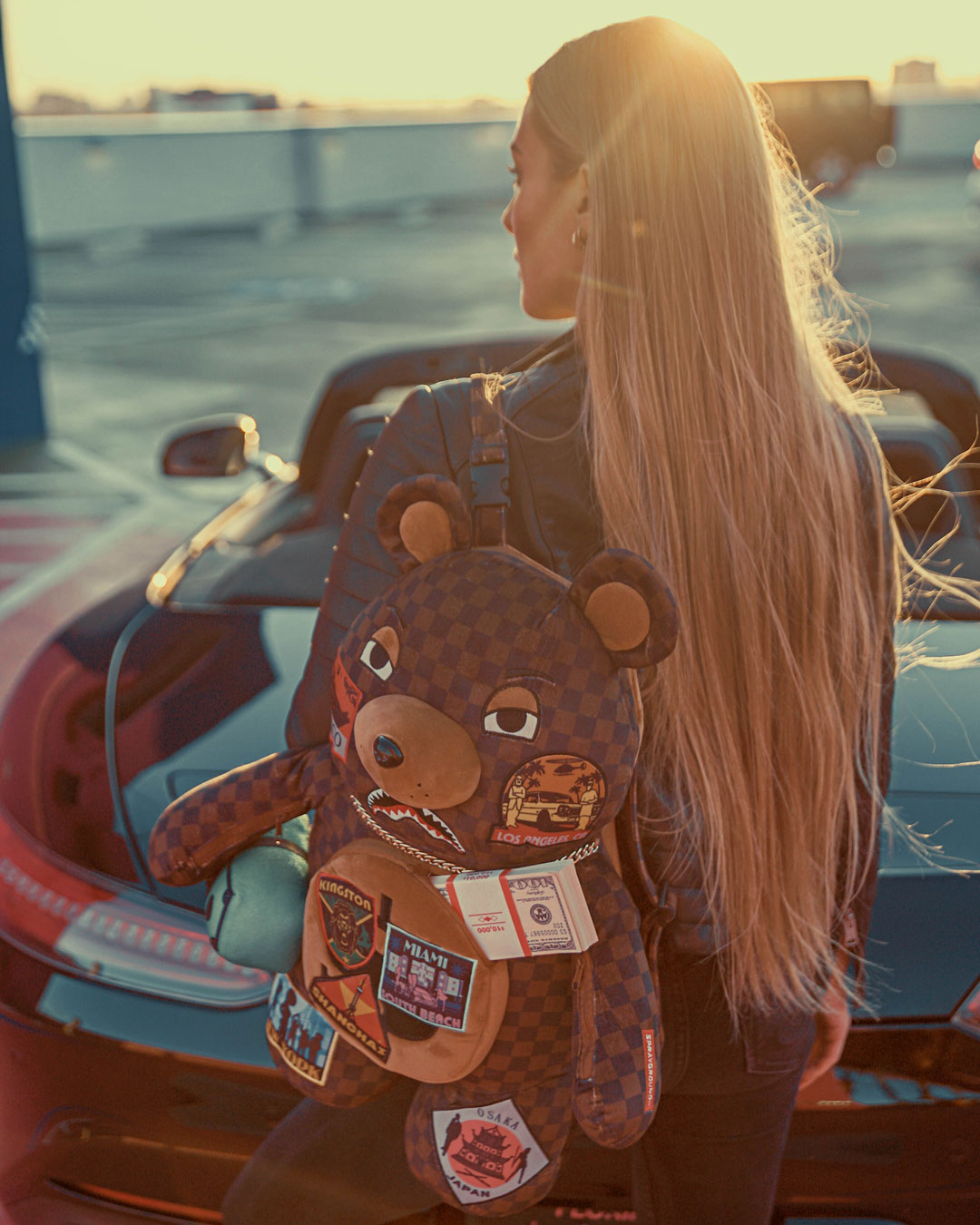 Limited Edition GLOBAL MOGUL MONEYBEAR TEDDYBEAR BACKPACK