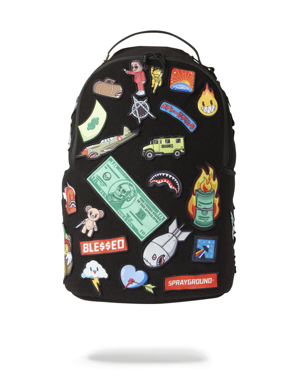 Limited Edition THE 32 REMOVABLE PATCHES VELCRO BACKPACK