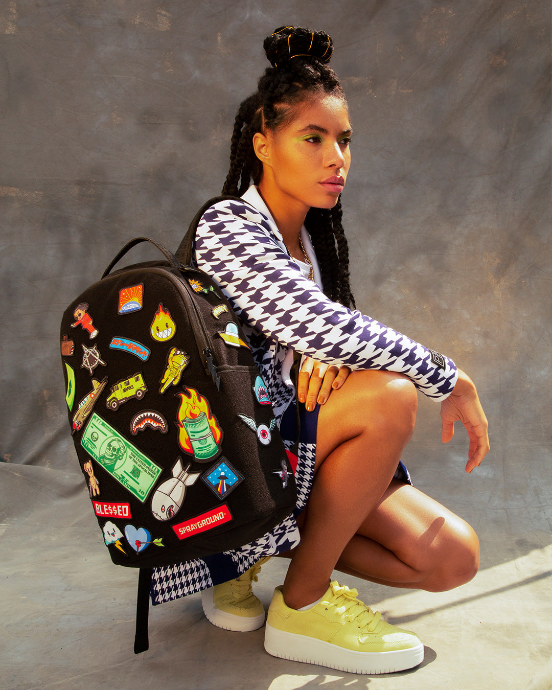 Limited Edition THE 32 REMOVABLE PATCHES VELCRO BACKPACK