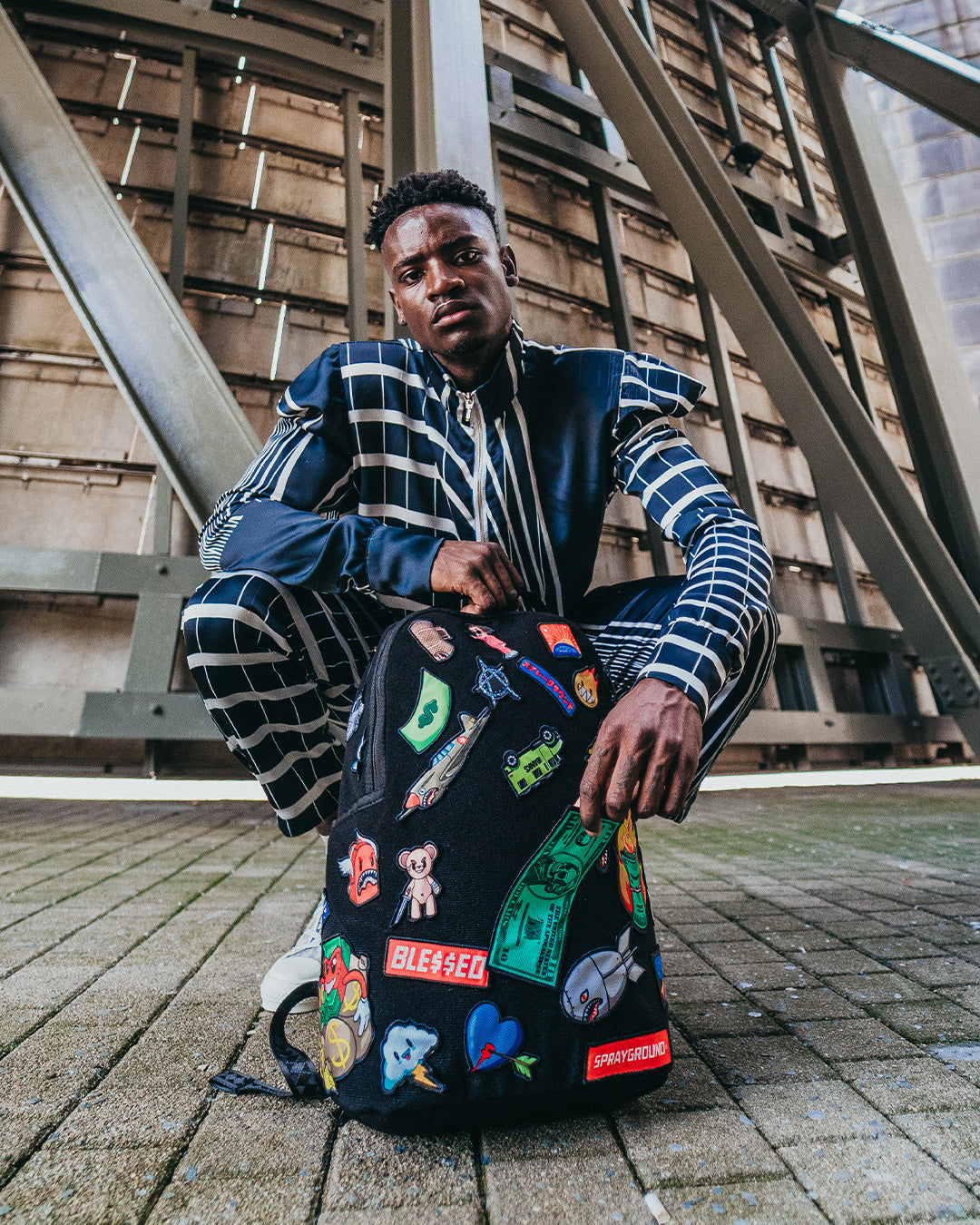 Limited Edition THE 32 REMOVABLE PATCHES VELCRO BACKPACK