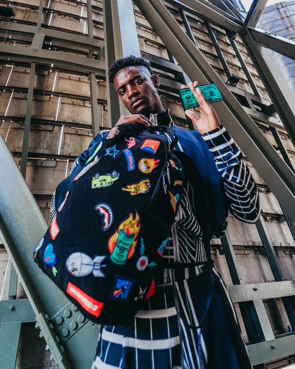 Limited Edition THE 32 REMOVABLE PATCHES VELCRO BACKPACK