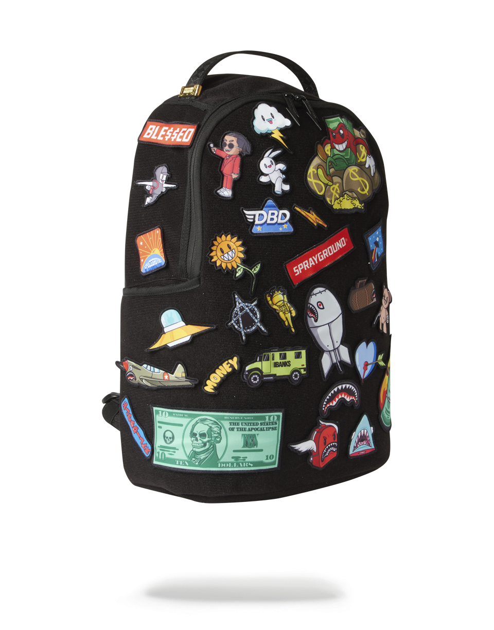 Limited Edition THE 32 REMOVABLE PATCHES VELCRO BACKPACK