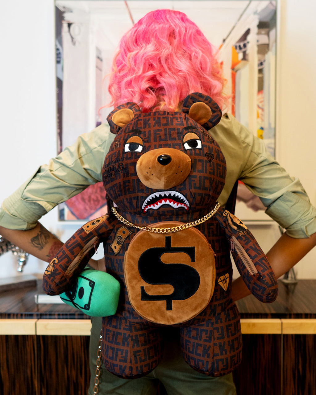 Limited Edition OFFENDED MONEYBEAR TEDDYBEAR BACKPACK