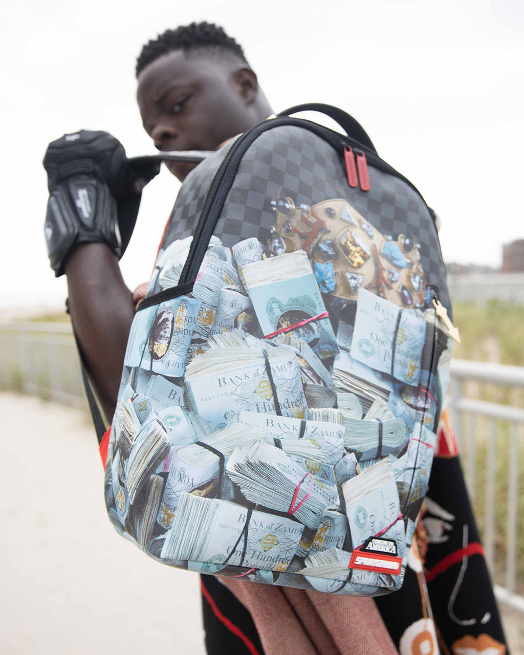 Limited Edition BANK STACKS OF ZAMUNDA COMING 2 AMERICA BACKPACK