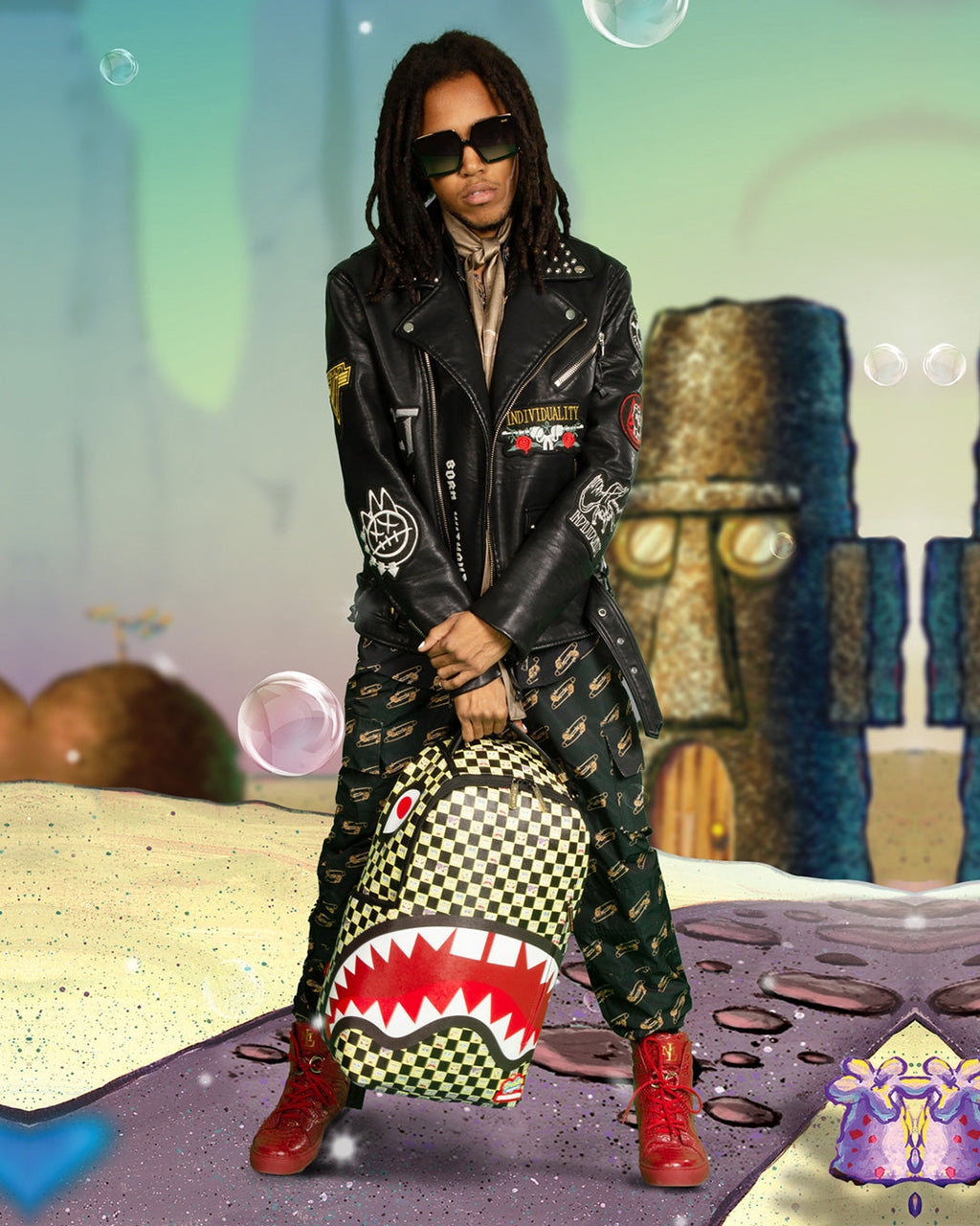 Limited Edition SPONGEBOB CHECKERED BACKPACK DLXR