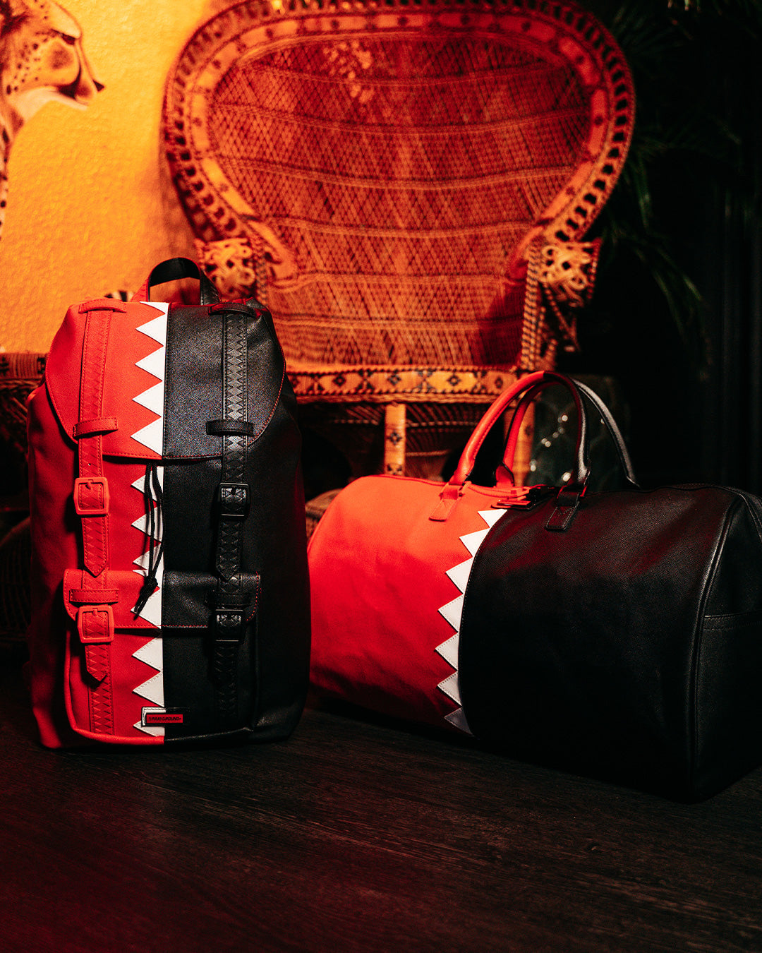 Limited Edition VERTICAL SHARK CUT & SEW HILLS BACKPACK
