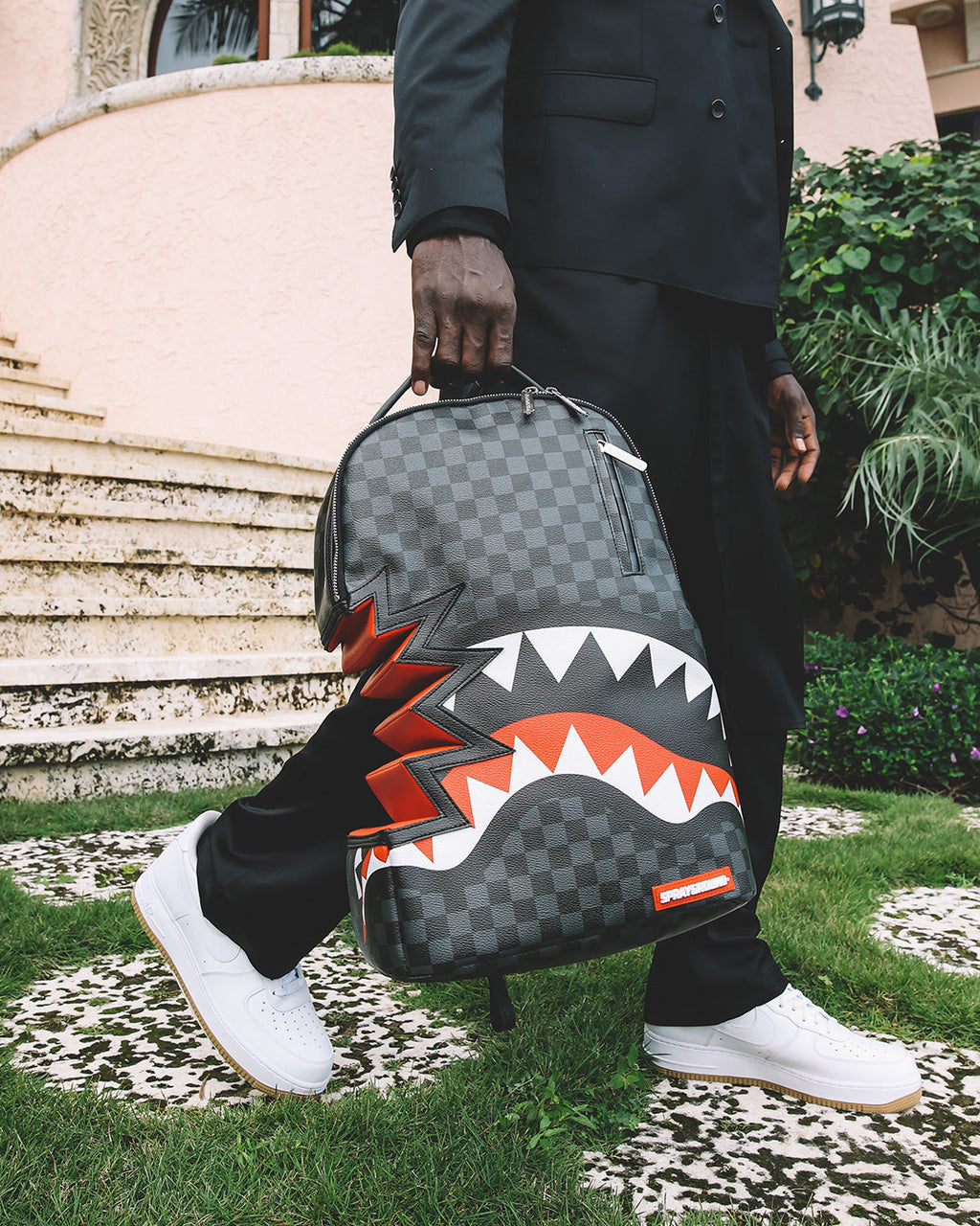 Limited Edition SHARK BITE SHARKS IN PARIS GRAY BACKPACK DLXV