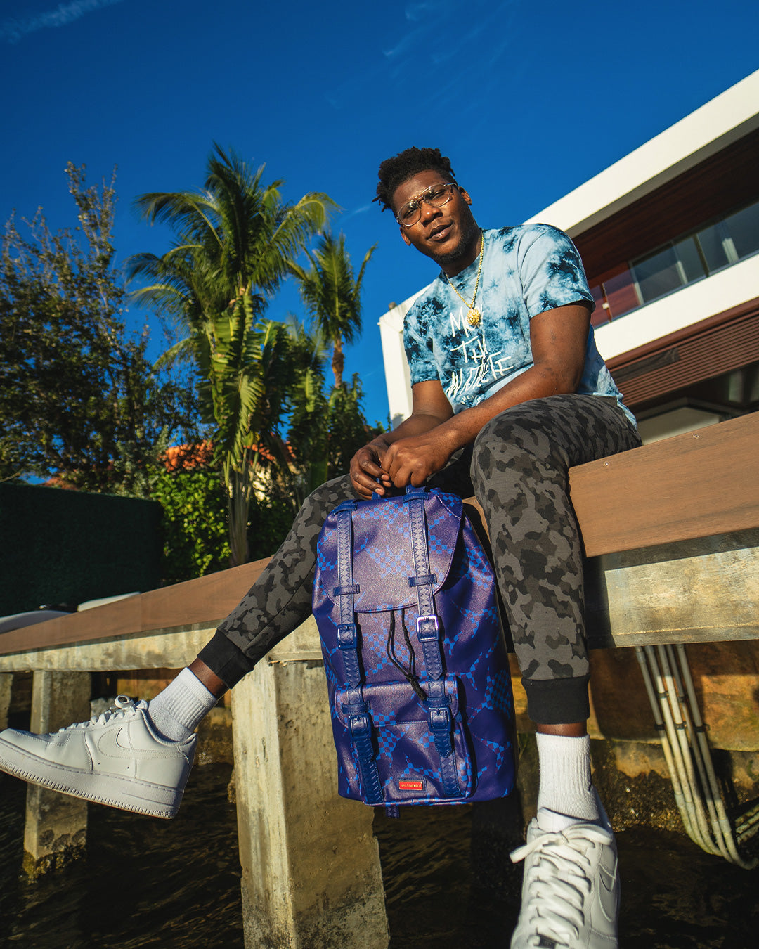 Limited Edition SHARK CHECK BLUE HILLS BACKPACK