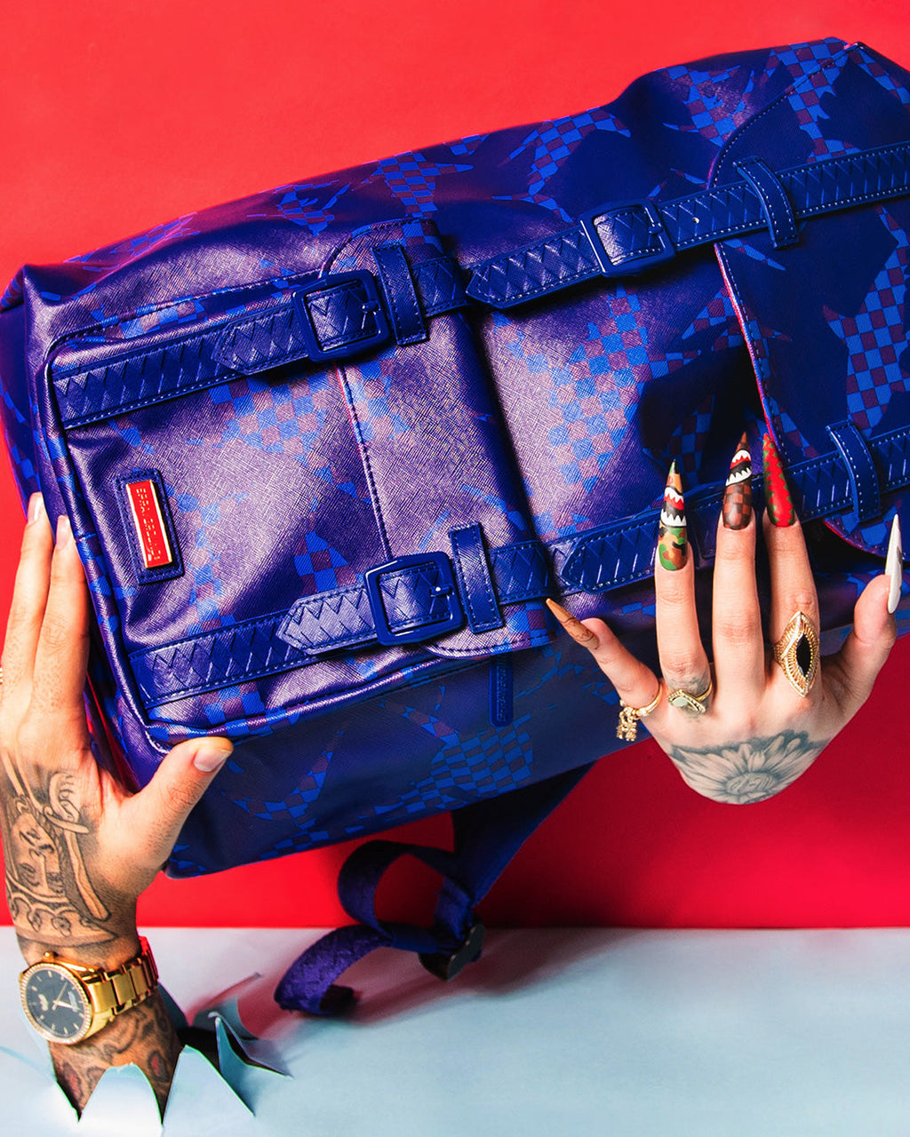 Limited Edition SHARK CHECK BLUE HILLS BACKPACK