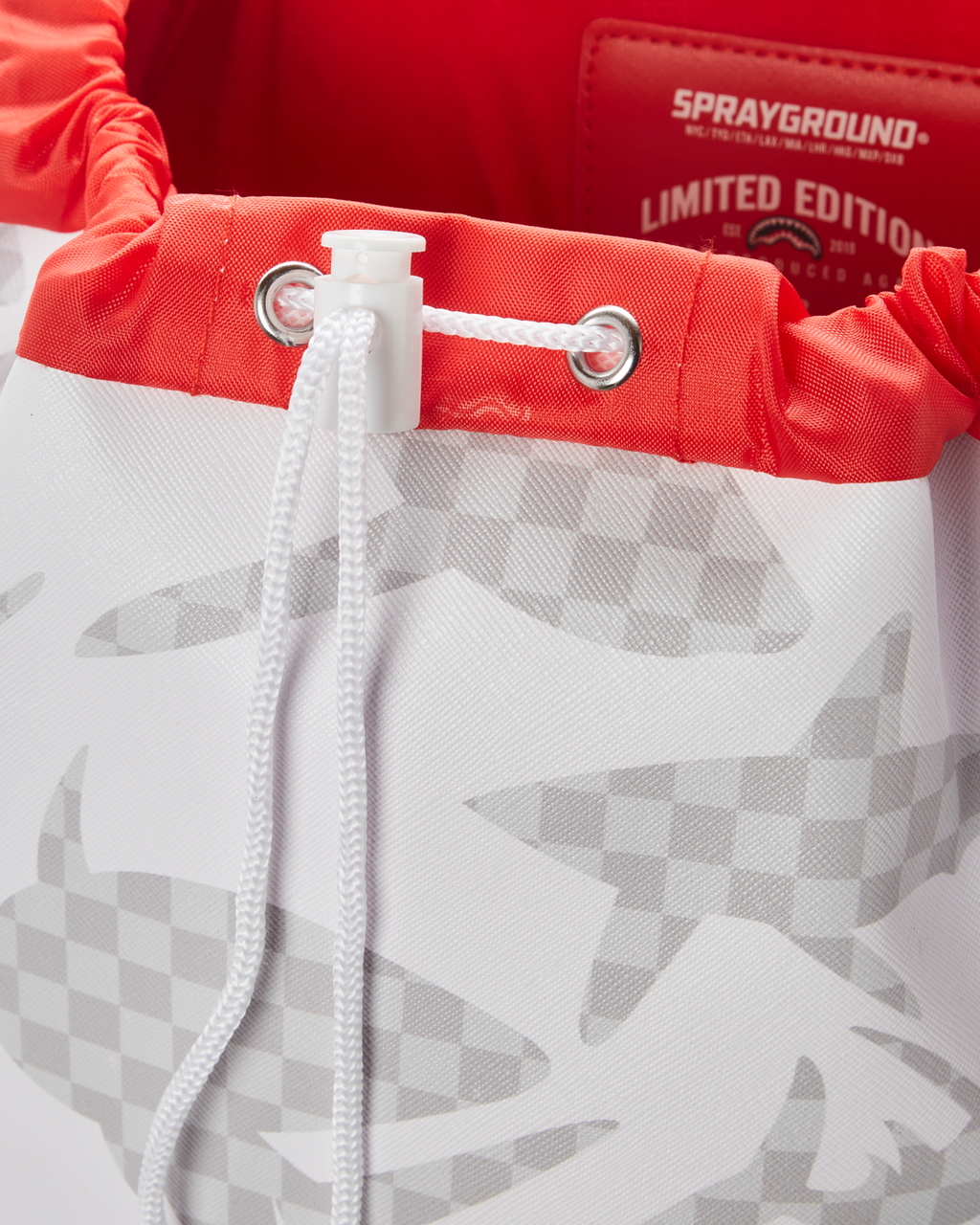 Limited Edition SHARK CHECK WHITE HILLS BACKPACK