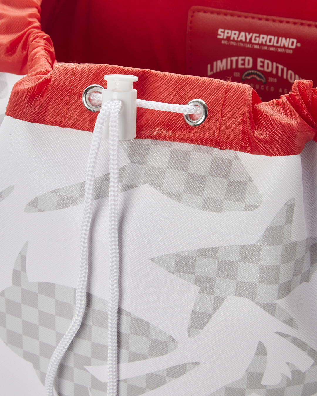 Limited Edition SHARK CHECK WHITE HILLS BACKPACK