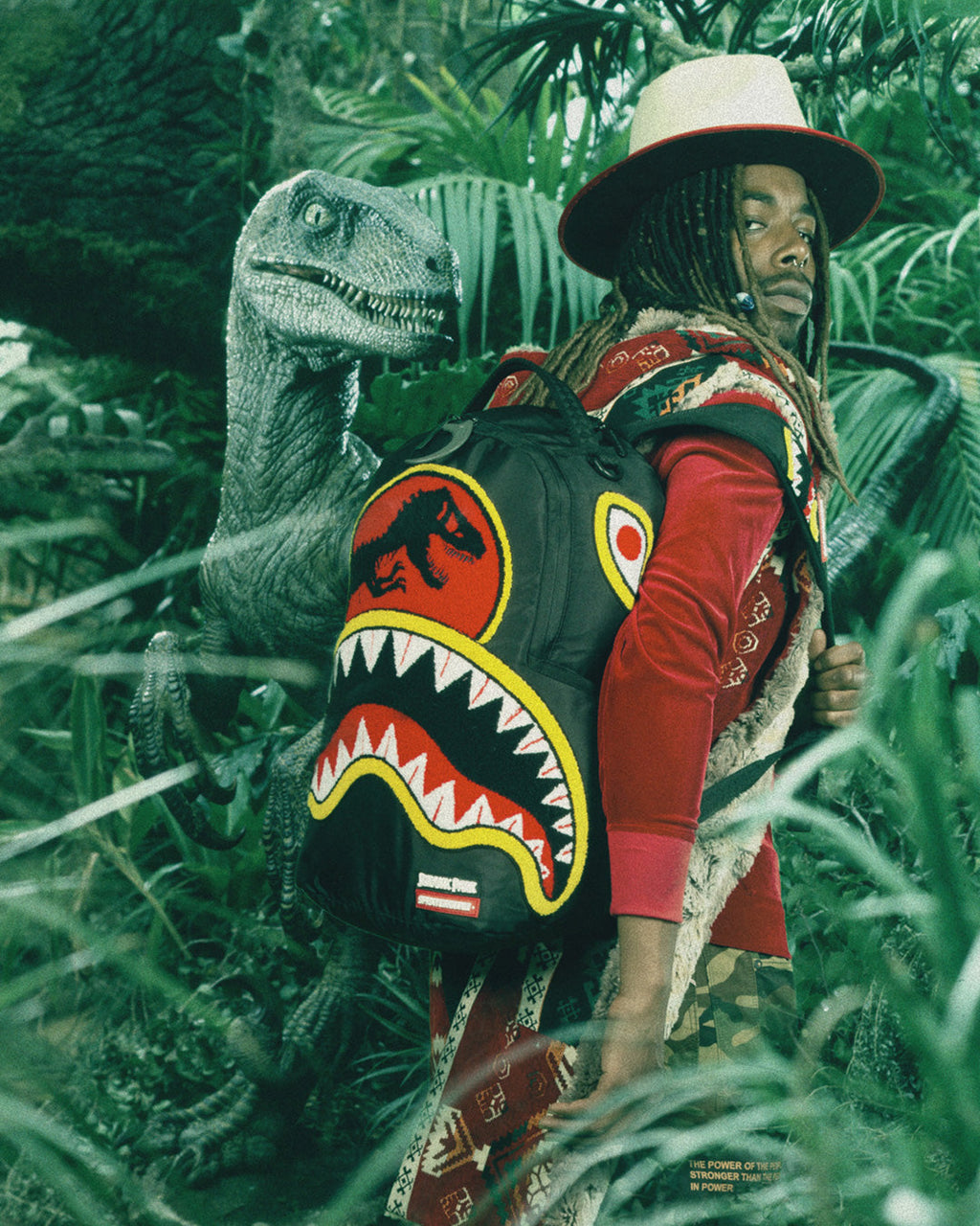Limited Edition JURASSIC PARK SHARK CHENILLE SHARK BACKPACK DLXR