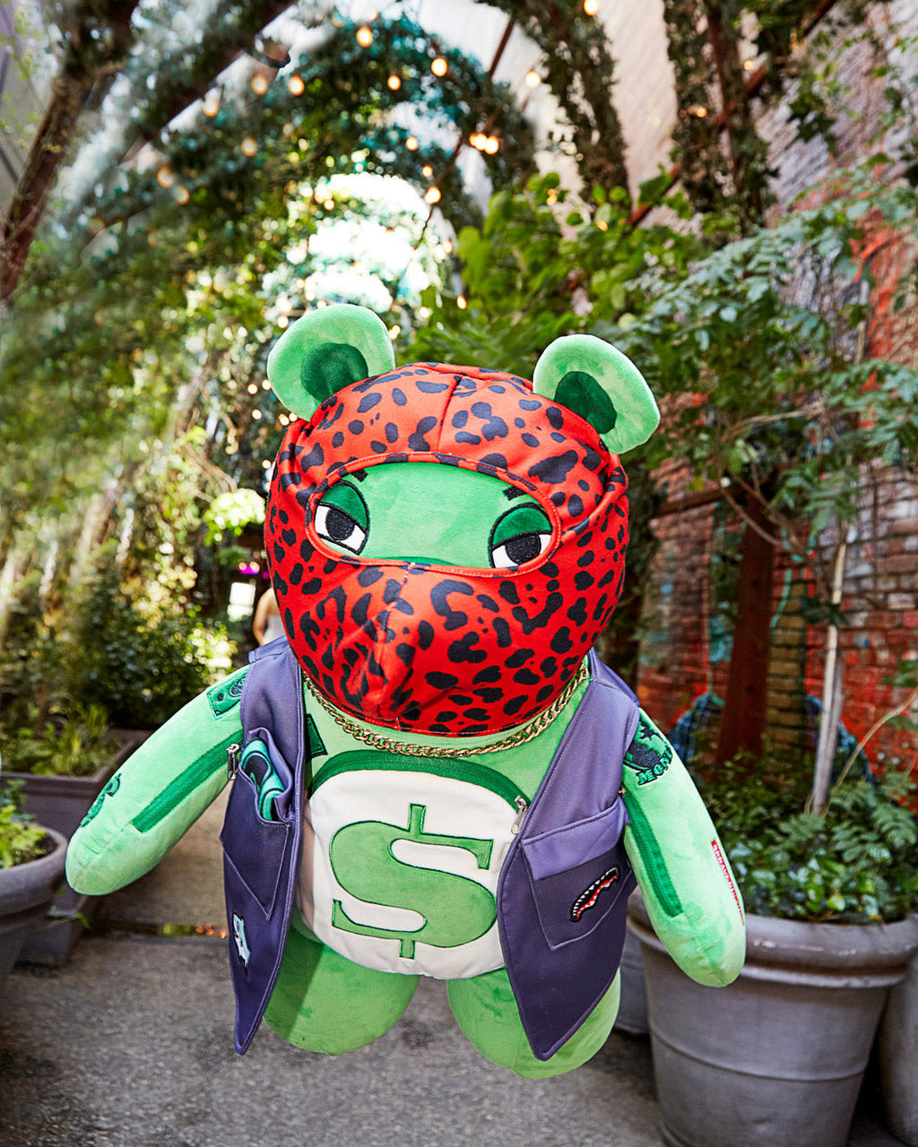 Limited Edition SKI MASK THE BEAR - MONEYBEAR TEDDYBEAR BACKPACK