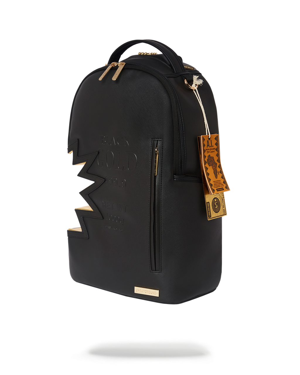 Limited Edition A.i.3 SHARK BITE BLACK GOLD BACKPACK DLXV