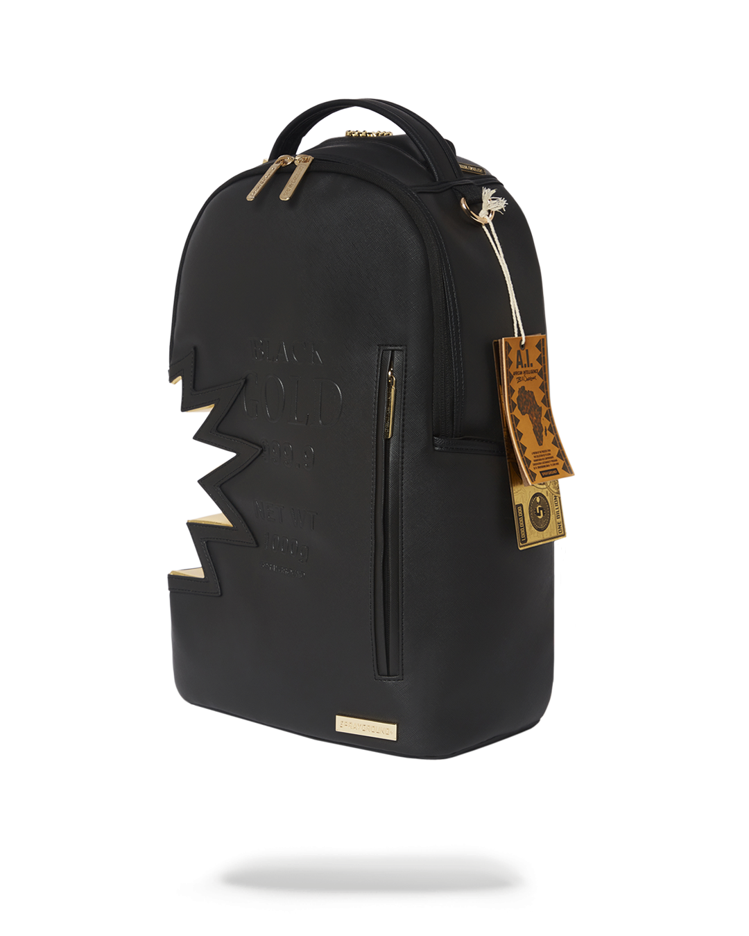 Limited Edition A.i.3 SHARK BITE BLACK GOLD BACKPACK DLXV
