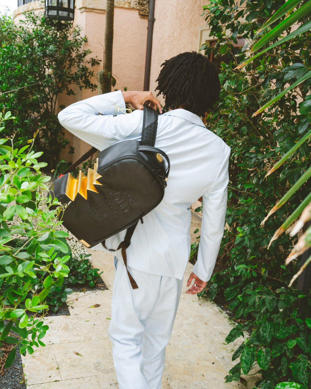 Limited Edition A.i.3 SHARK BITE BLACK GOLD BACKPACK DLXV