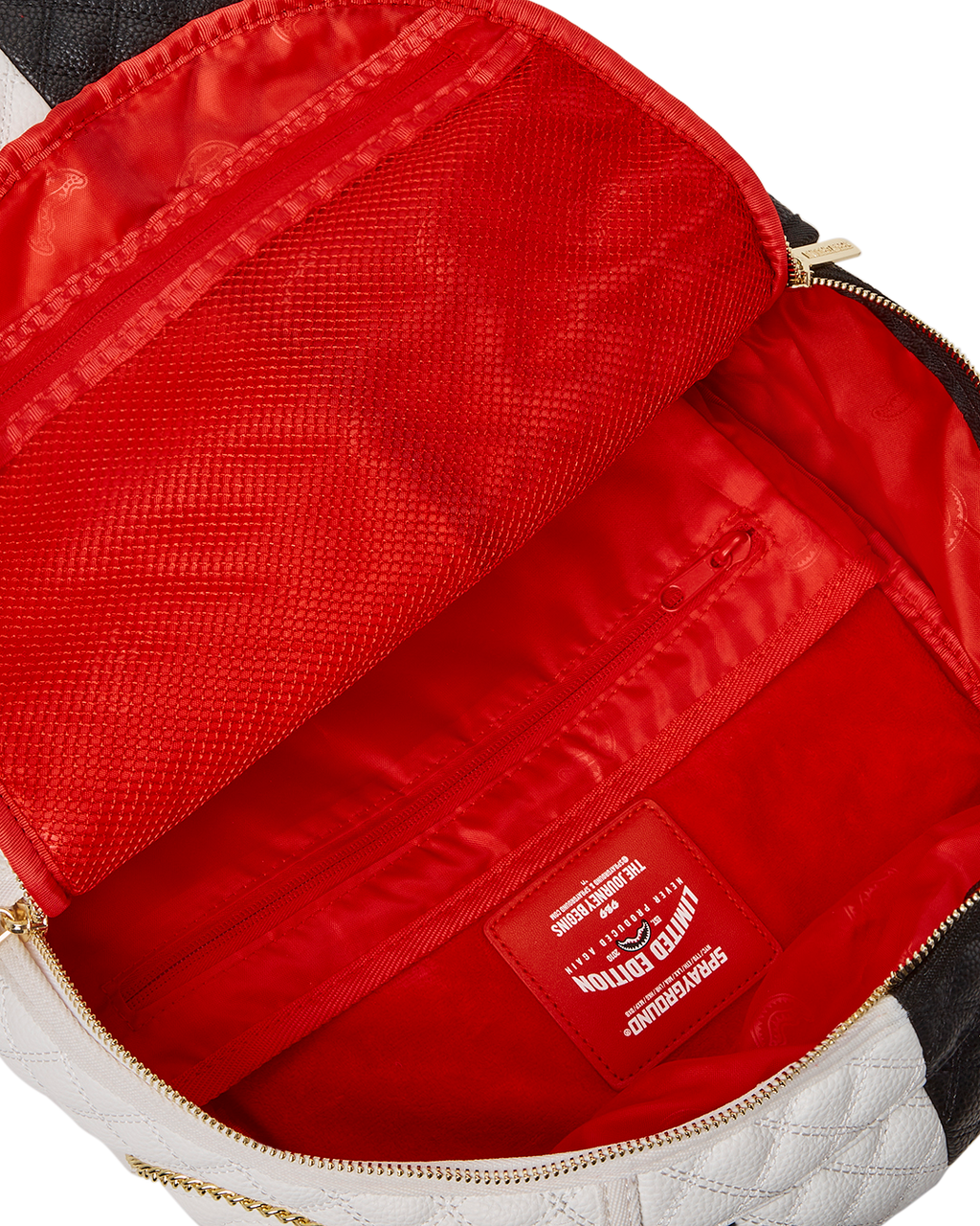 Limited Edition LEVELED UP SPLIT QUILT SHARK BACKPACK DLXV