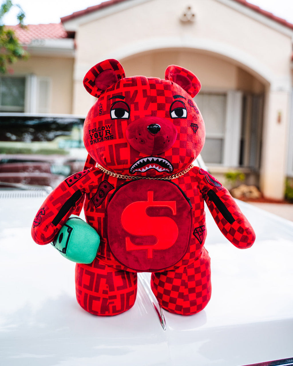 Limited Edition VENI VIDI VICI MONEYBEAR TEDDYBEAR BACKPACK