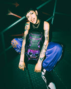 Limited Edition CAZZU IRIDESCENT CUT & SEW SPIDER SKULL SHARK BACKPACK DLXV