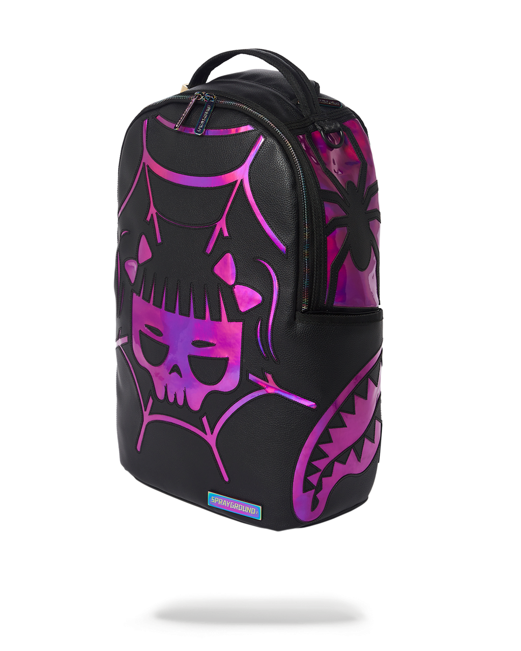 Limited Edition CAZZU IRIDESCENT CUT & SEW SPIDER SKULL SHARK BACKPACK DLXV