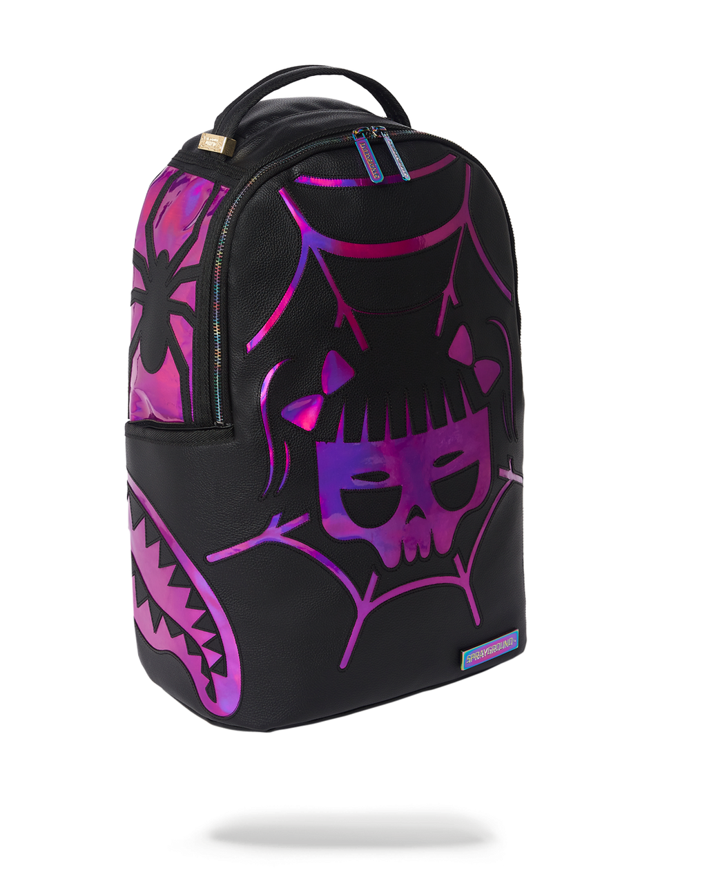 Limited Edition CAZZU IRIDESCENT CUT & SEW SPIDER SKULL SHARK BACKPACK DLXV