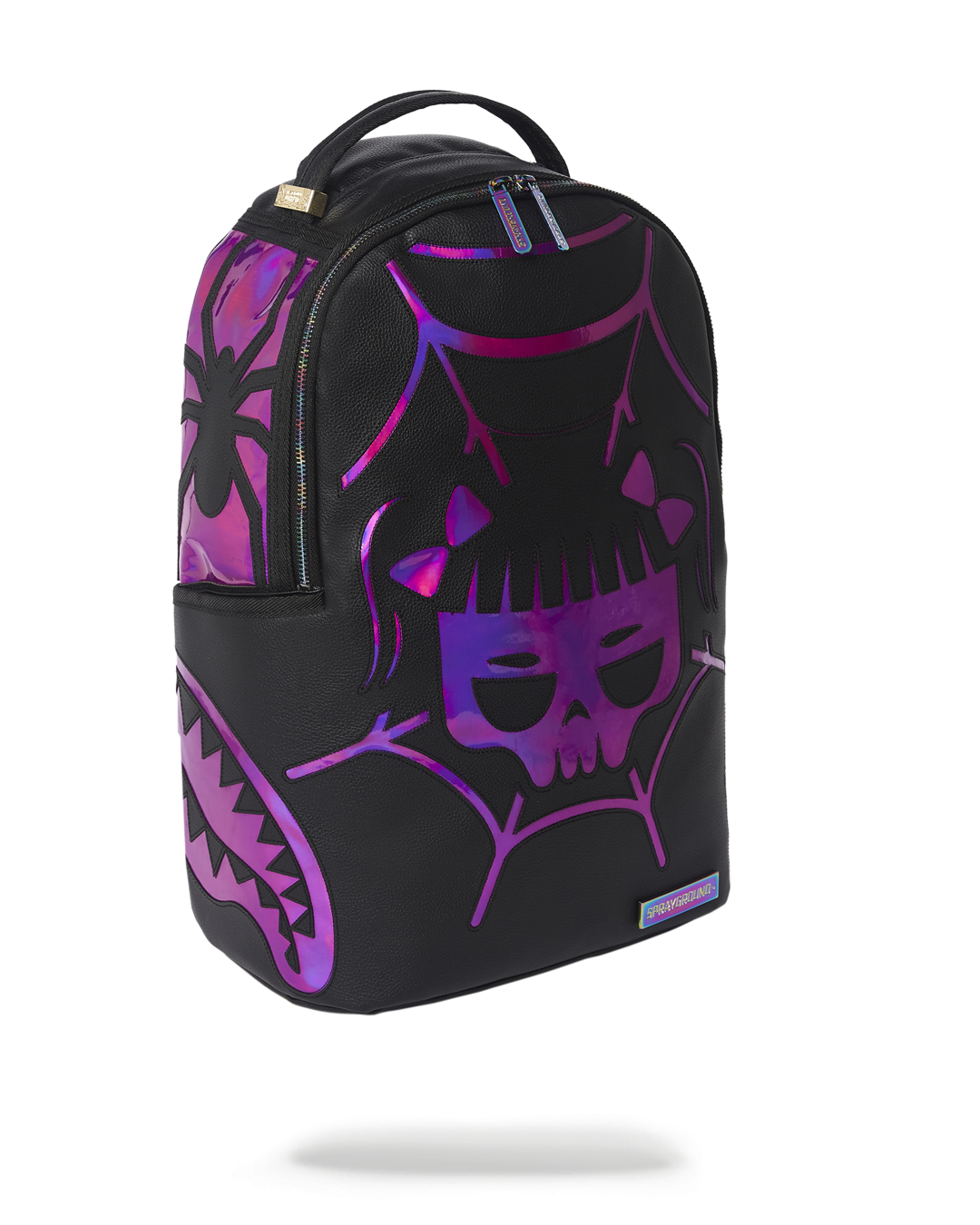 Limited Edition CAZZU IRIDESCENT CUT & SEW SPIDER SKULL SHARK BACKPACK DLXV