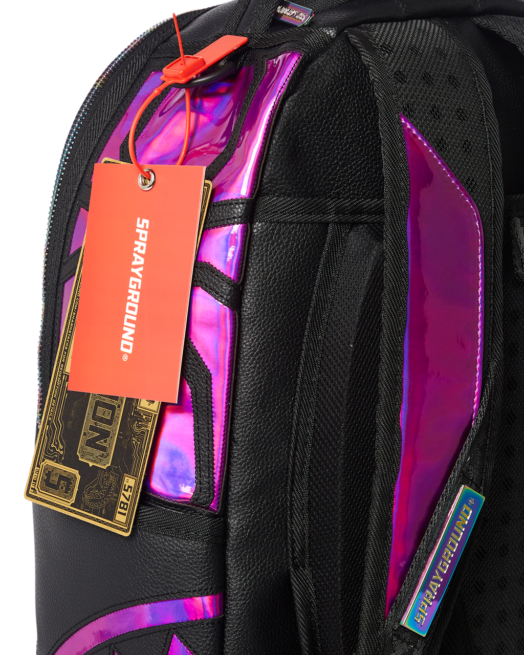 Limited Edition CAZZU IRIDESCENT CUT & SEW SPIDER SKULL SHARK BACKPACK DLXV