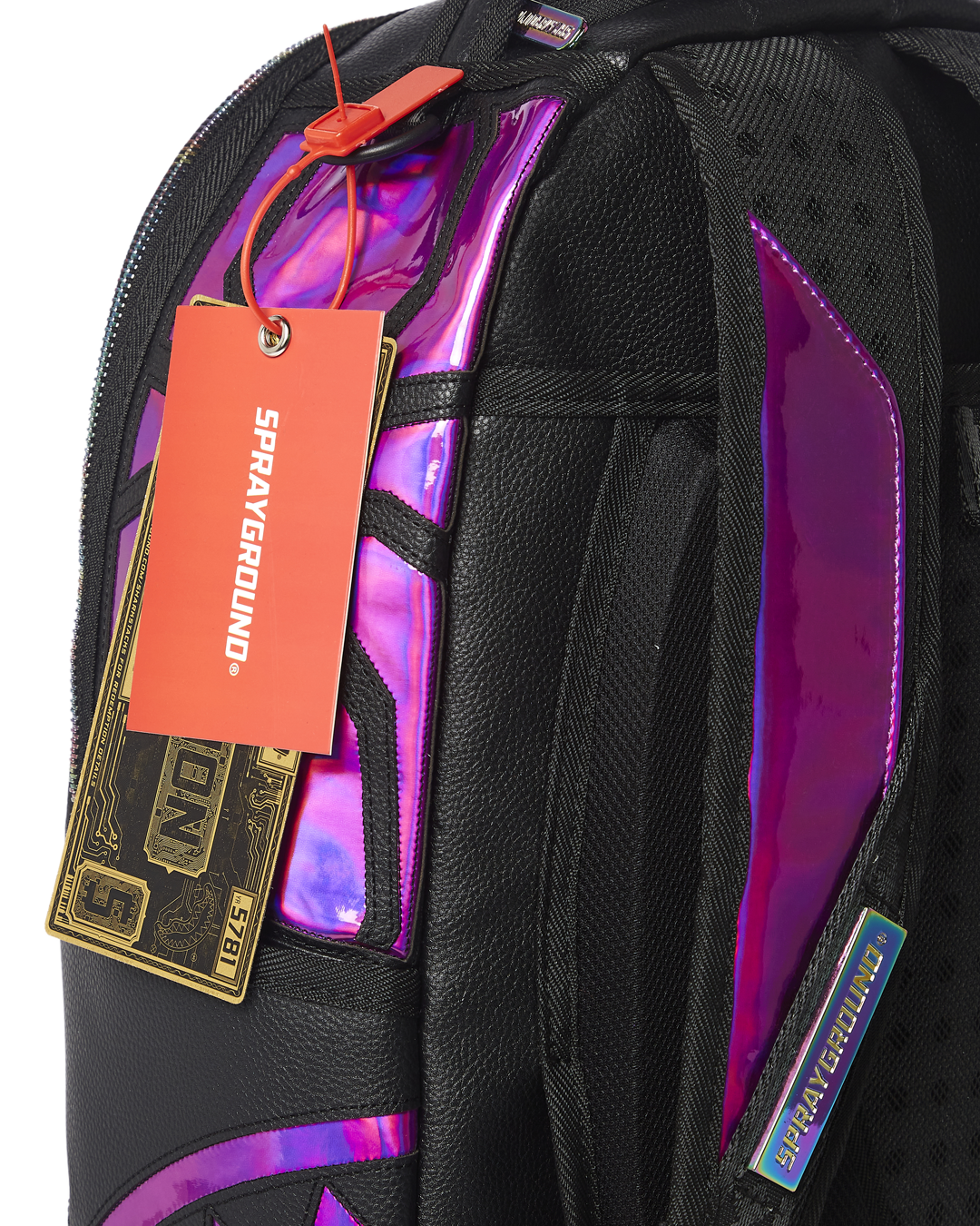 Limited Edition CAZZU IRIDESCENT CUT & SEW SPIDER SKULL SHARK BACKPACK DLXV